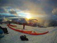 Paragleiten im Winter