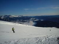 Skifahren mit Panoramablick