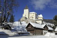 Skifahren mit Panoramablick